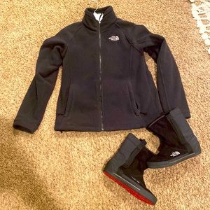 Womens North Face black Fleece size Medium
